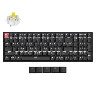 Keychron K4 QMK White Backlight Super Switch Banana Wireless Mechanical Keyboard