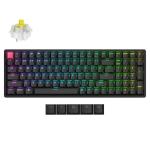 KEYC-K4X-J4 - Keychron K4 QMK RGB Backlight Aluminum Frame Super Switch Banana (Hot-Swappable) Wireless Mechanical Keyboard