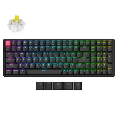 Keychron K4 QMK RGB Backlight Aluminum Frame Super Switch Banana (Hot-Swappable) Wireless Mechanical Keyboard