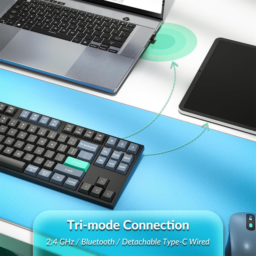 Keychron B33 80% TKL Wireless Keyboard - Deep Black