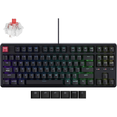 Keychron C3 Pro 80% 8K QMK Wired Mechanical Keyboard  - Super RED Switch
