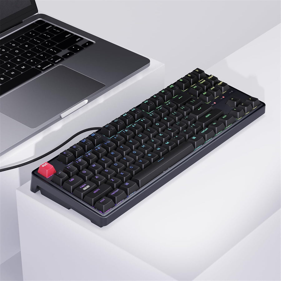 Keychron C3 Pro 8K QMK Wired RGB Backlight (Hot-Swappable) Keychron Super RED Switch Custom Mechanical Keyboard