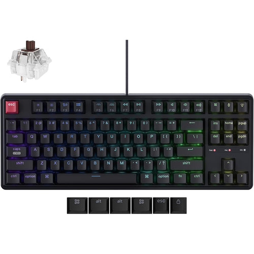 Keychron C3 Pro 80% 8K QMK Wired Mechanical Keyboard  - Super BROWN Switch