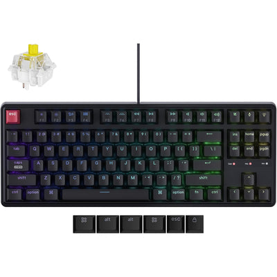 Keychron C3 Pro 8K QMK Wired RGB Backlight (Hot-Swappable) Keychron Super BANANA Switch Custom Mechanical Keyboard