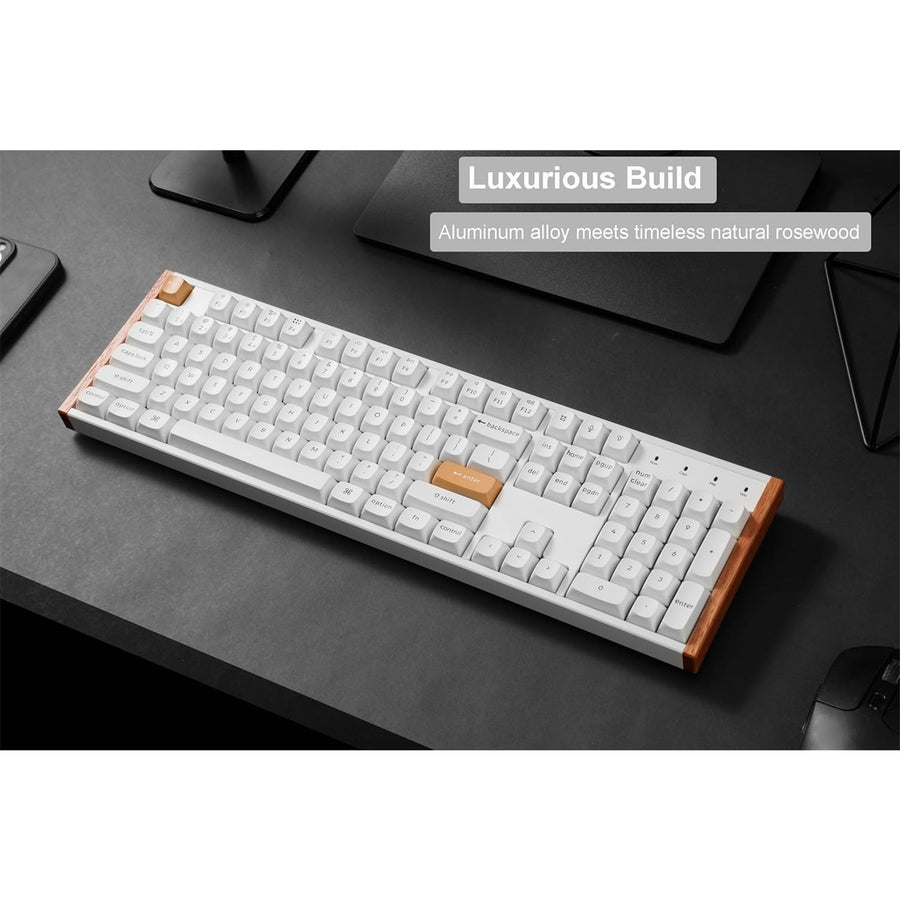 Keychron K10 HE Wireless Special Edition White Gateron Double-Rail Magnetic Nebula Switch Custom Keyboard