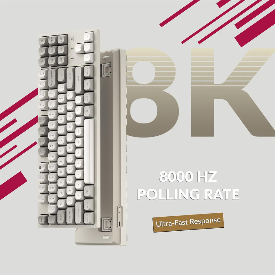 Keychron C1 Pro 8K QMK Wired Custom Mechanical Keyboard  - Super Red Switch