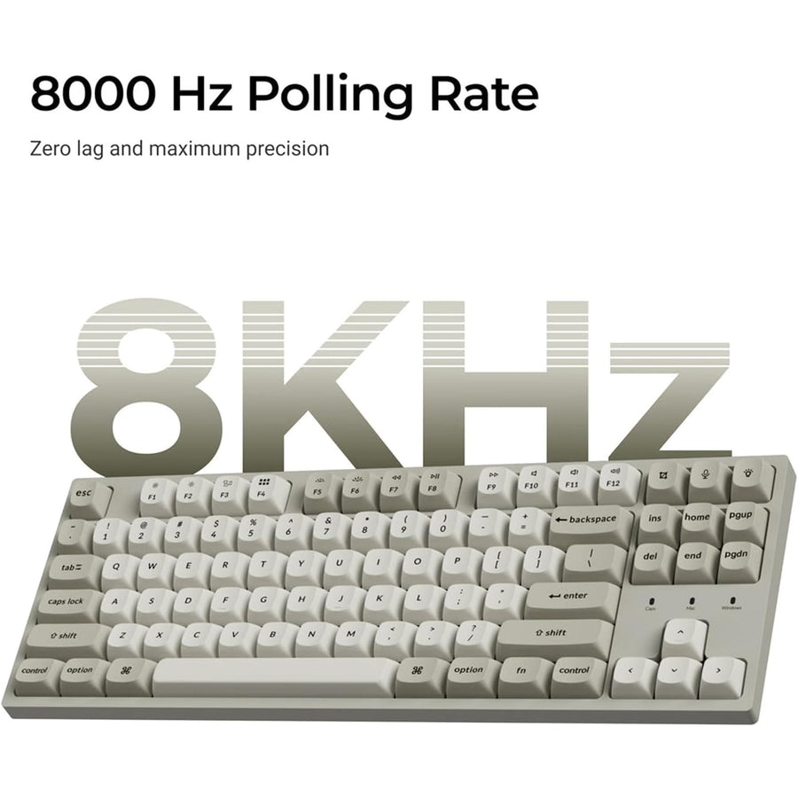 Keychron C1 Pro 8K QMK Wired RGB Backlight (Hot-Swappable) Keychron Super BROWN Switch Custom Mechanical Keyboard