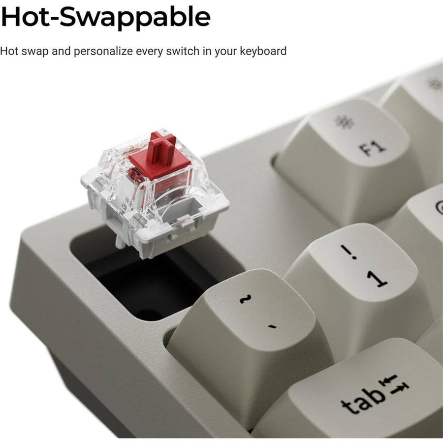 Keychron C1 Pro 8K QMK Wired RGB Backlight (Hot-Swappable) Keychron Super BROWN Switch Custom Mechanical Keyboard