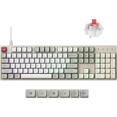 Keychron C2 Pro 8K QMK Wired RGB Backlight (Hot-Swappable) Keychron Super RED Switch Custom Mechanical Keyboard