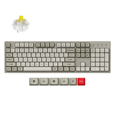 Keychron C2 Pro 8K QMK Wired RGB Backlight (Hot-Swappable) Keychron Super BANANA Switch Custom Mechanical Keyboard