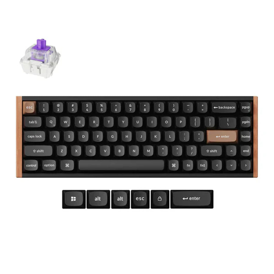 Keychron K6 HE Wireless Special Edition Black Gateron Double-Rail Magnetic Nebula Switch Keyboard