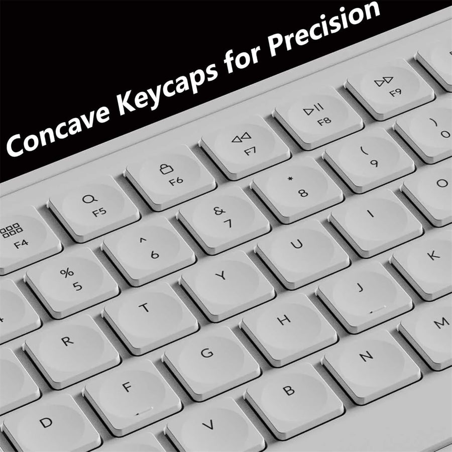 Keychron B2 Pro 96% Ultra-Slim Wireless Keyboard - Ivory White