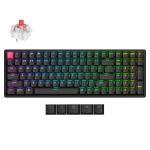 KEYC-K4X-J1 - Keychron K4 QMK Wireless RGB Backlight Aluminum Frame Keychron Super Switch (Hot-Swappable) Red Switch Mechanical Keyboard