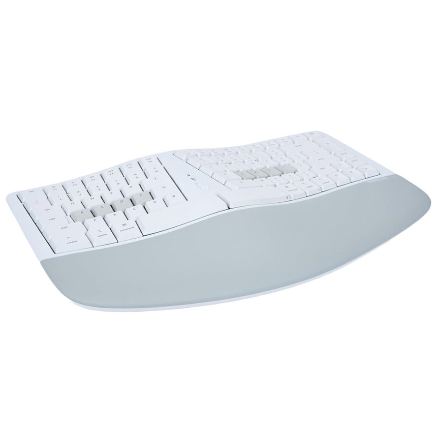 Kinesis mWave Mechanical Keyboard White - Wired & Wireless Bluetooth for Mac