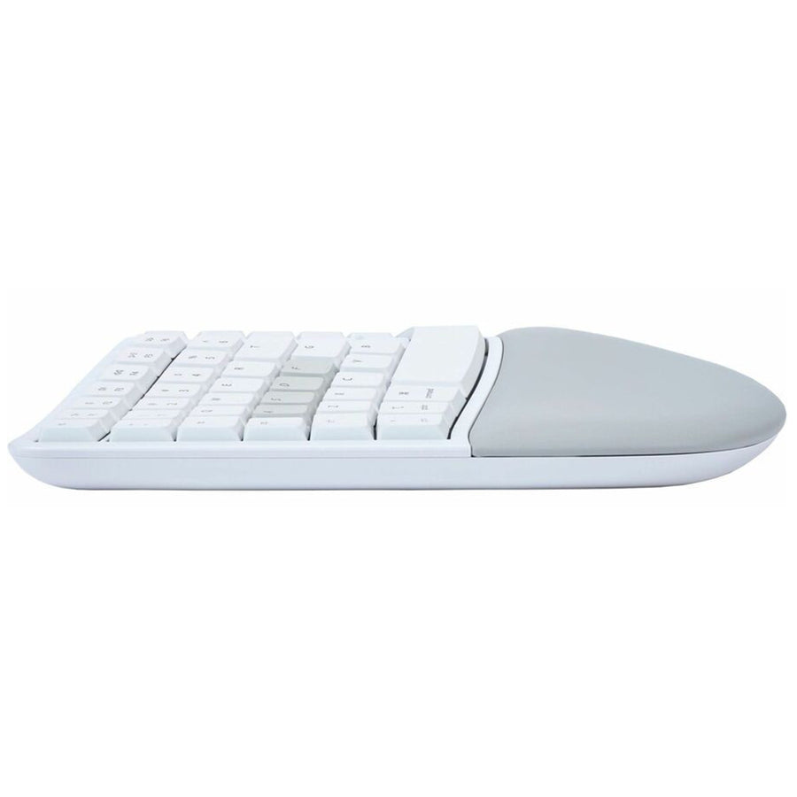 Kinesis mWave Mechanical Keyboard White - Wired & Wireless Bluetooth for Mac