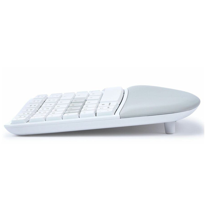 Kinesis mWave Mechanical Keyboard White - Wired & Wireless Bluetooth for Mac
