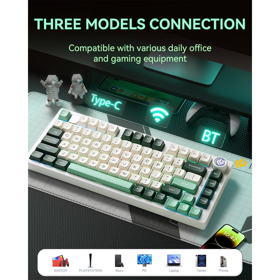 LEOBOG Hi75c PRO 75% Tri-mode Mechanical Keyboard  - Astronaut