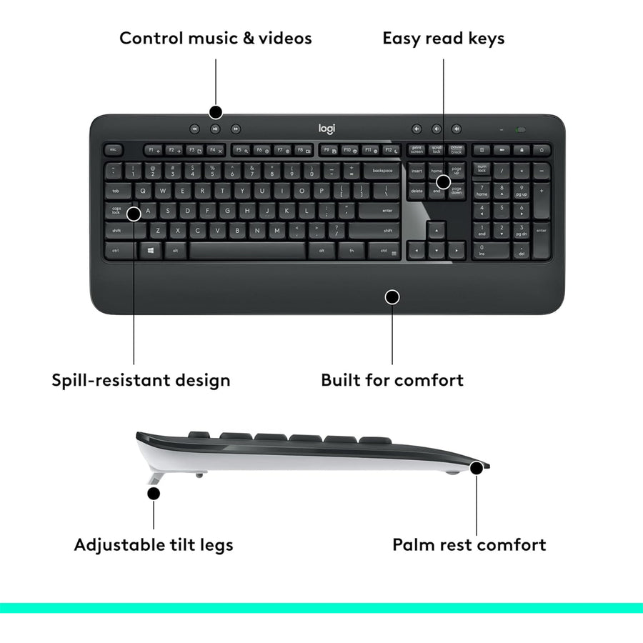 Logitech 920-008682 - MK540 ADVANCED WIRELESS KEYBOARD AND MO.