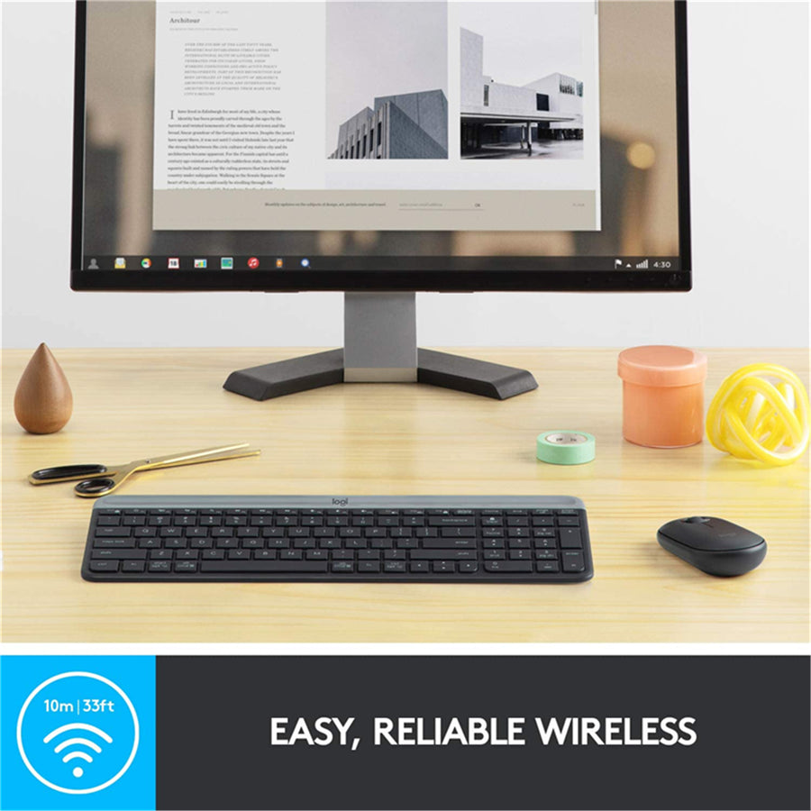 Logitech 920-009182 - MK470 SLIM WIRELESS COMBO - BLACK