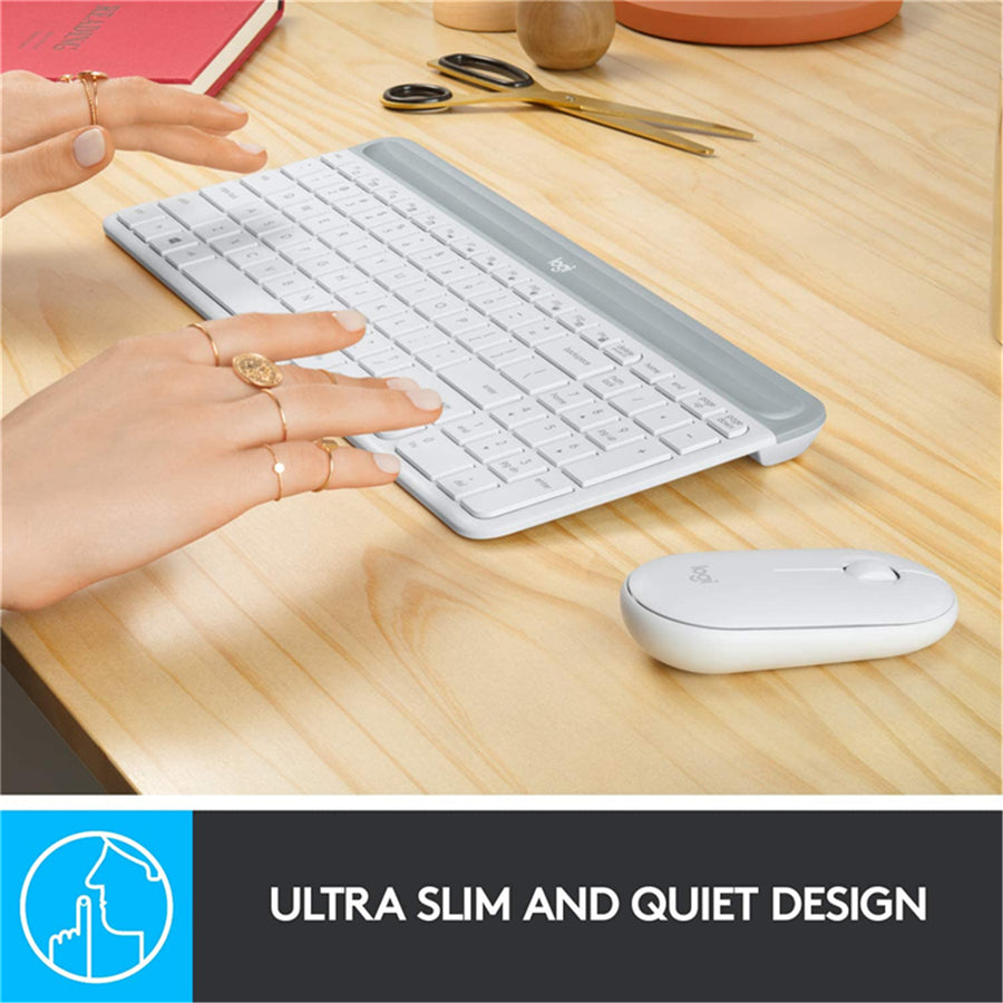 Logitech 920-009183 - MK470 SLIM WIRELESS COMBO - WHITE