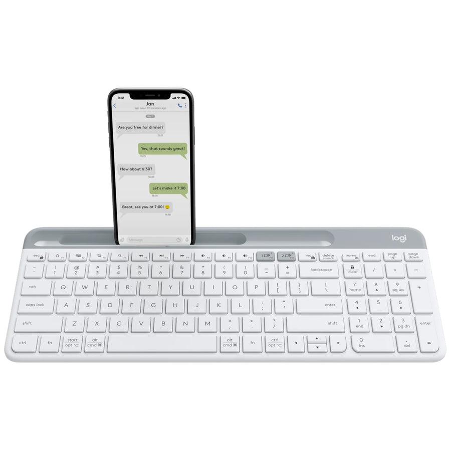 Logitech 920-009211 - K580 SLIM WIRELESS KBOARD-OFF WHITE
