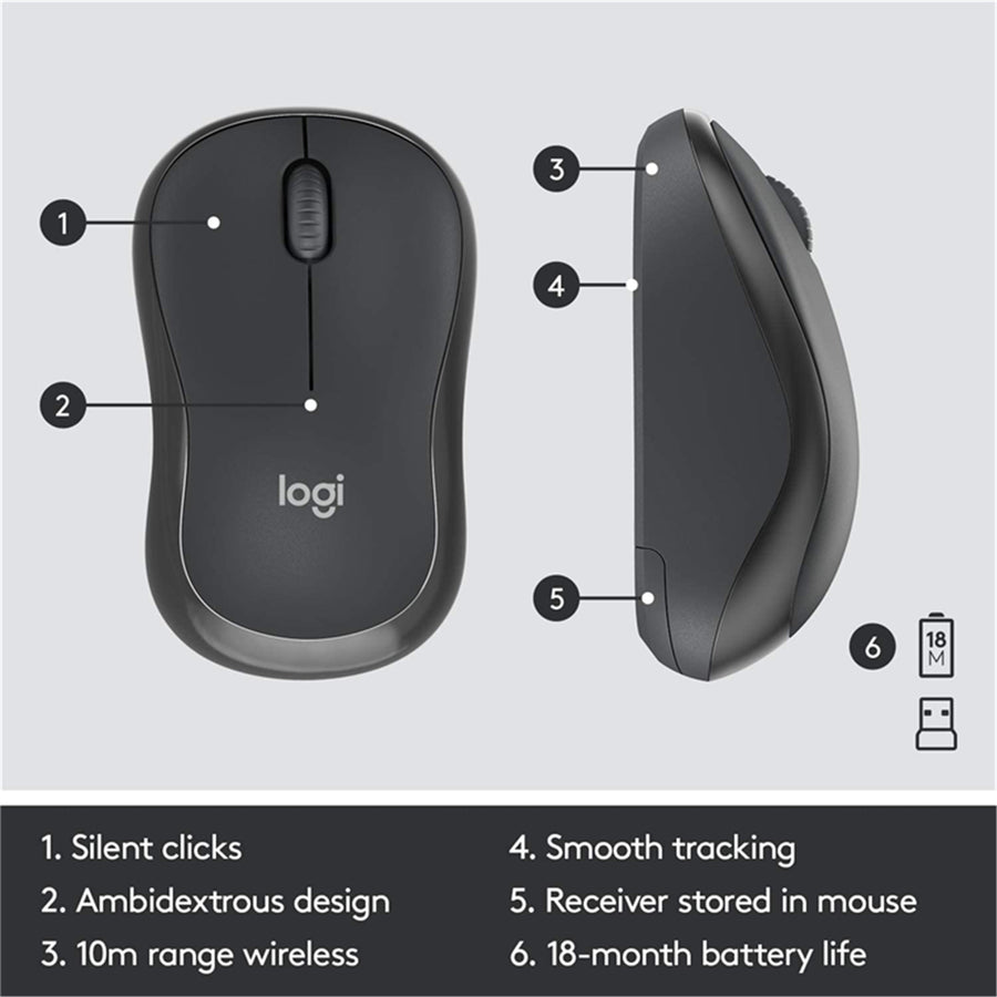 Logitech 920-009814 - MK295 SILENT WIRELESS COMBO