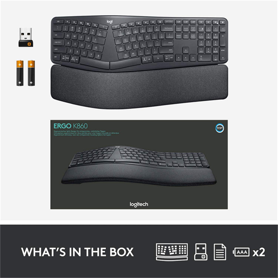 Logitech 920-010111 - K860 ERGONOMIC KEYBOARD