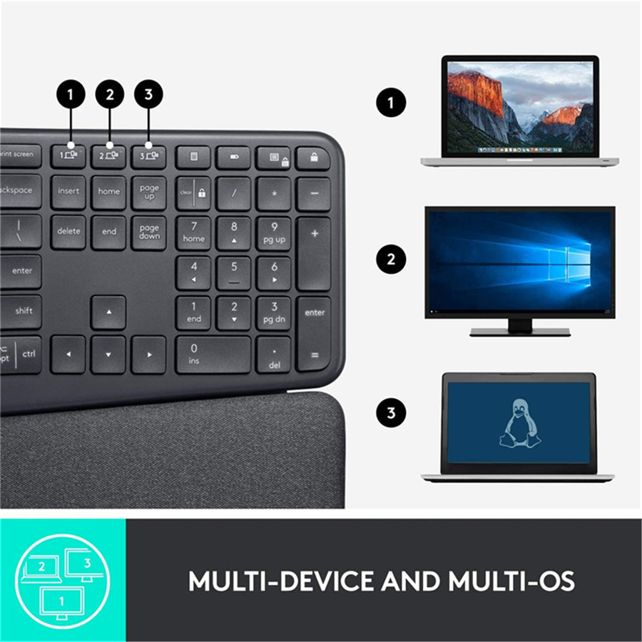 Logitech 920-010111 - K860 ERGONOMIC KEYBOARD