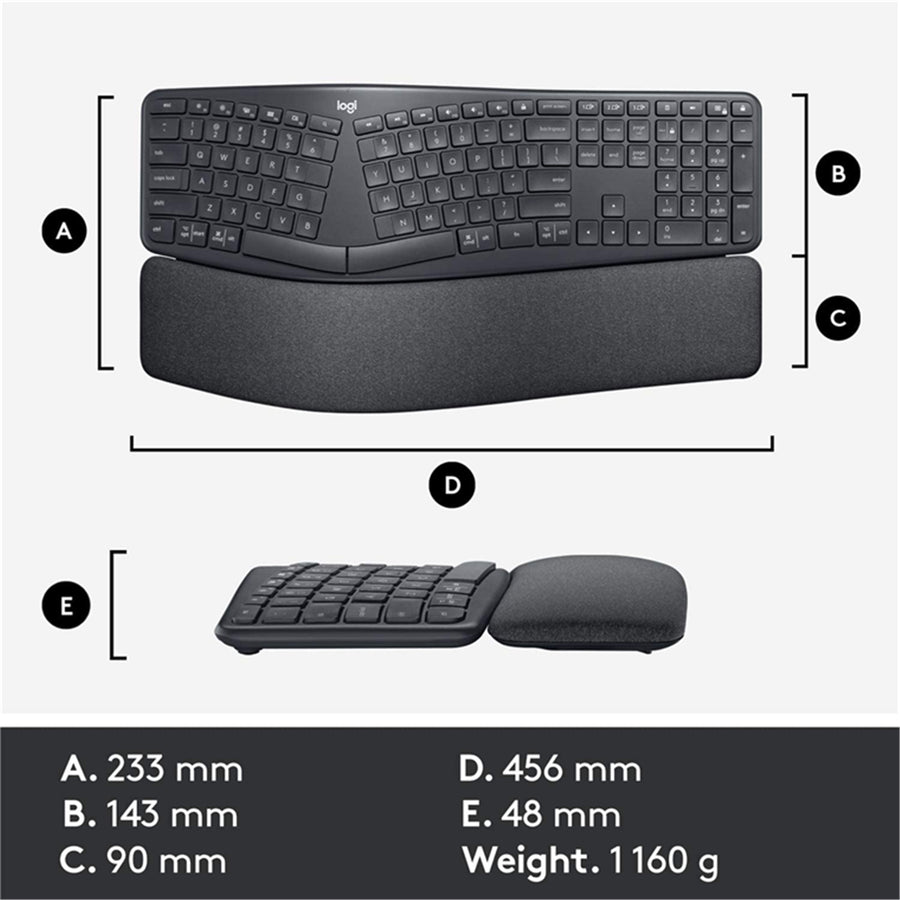 Logitech 920-010111 - K860 ERGONOMIC KEYBOARD