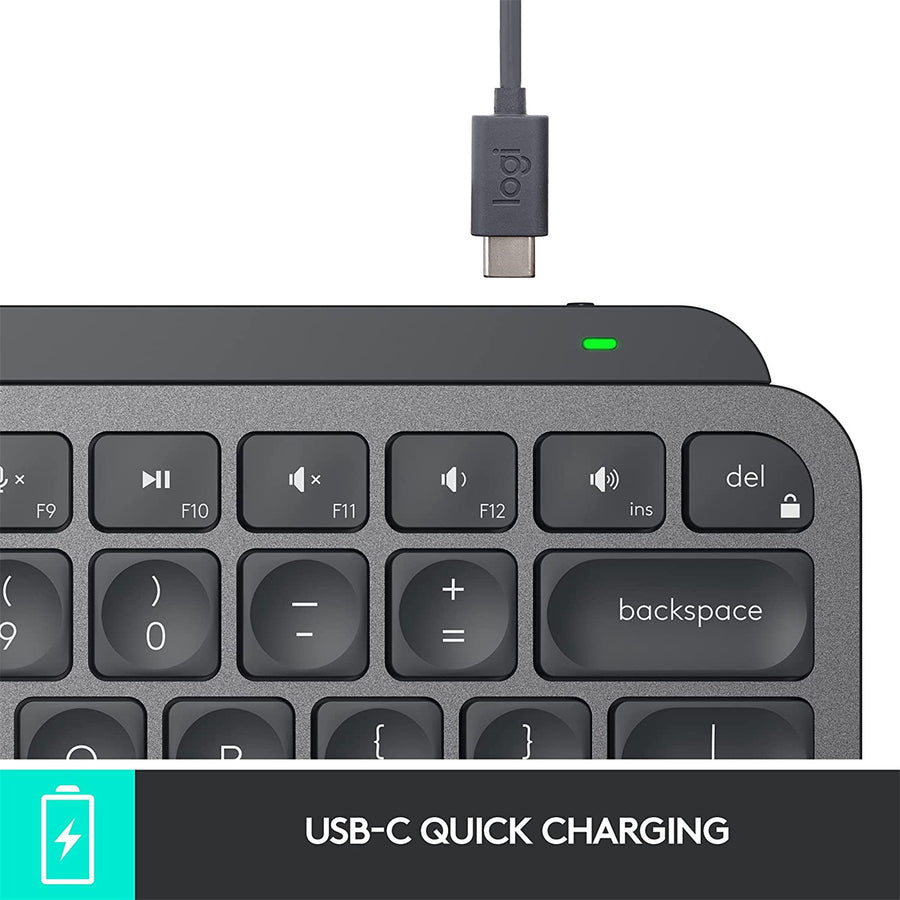 Logitech 920-010505 - MX KEYS MINI WIRELESS KEYBOARD GRAPHITE