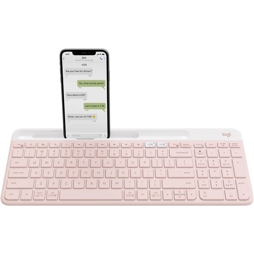 Logitech K580 Multi-Device Wireless Keyboard - Rose