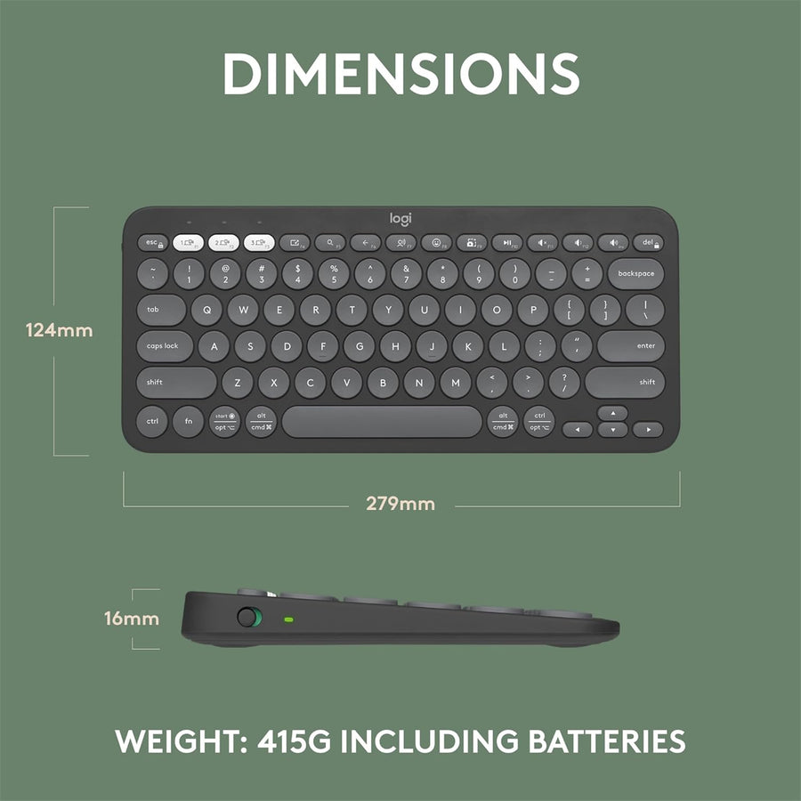Logitech 920-011754 - PEBBLE KEYS 2 K380S - TONAL OFF WHITE