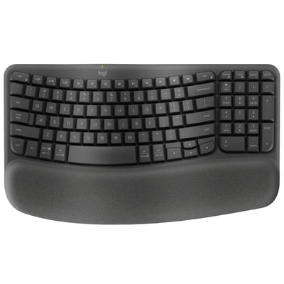 WAVE KEYS WLESS ERGONOMIC KB - GRAPHITE