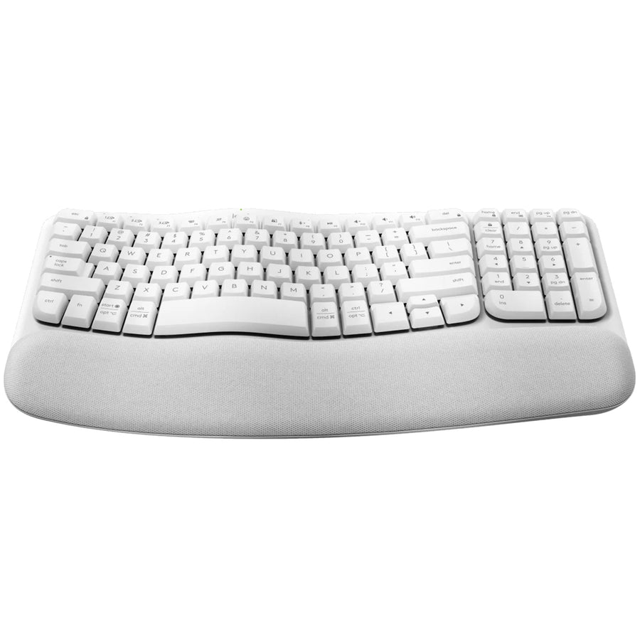 Logitech 920-012282 - Wave Keys Ergo Keyboard - Off White