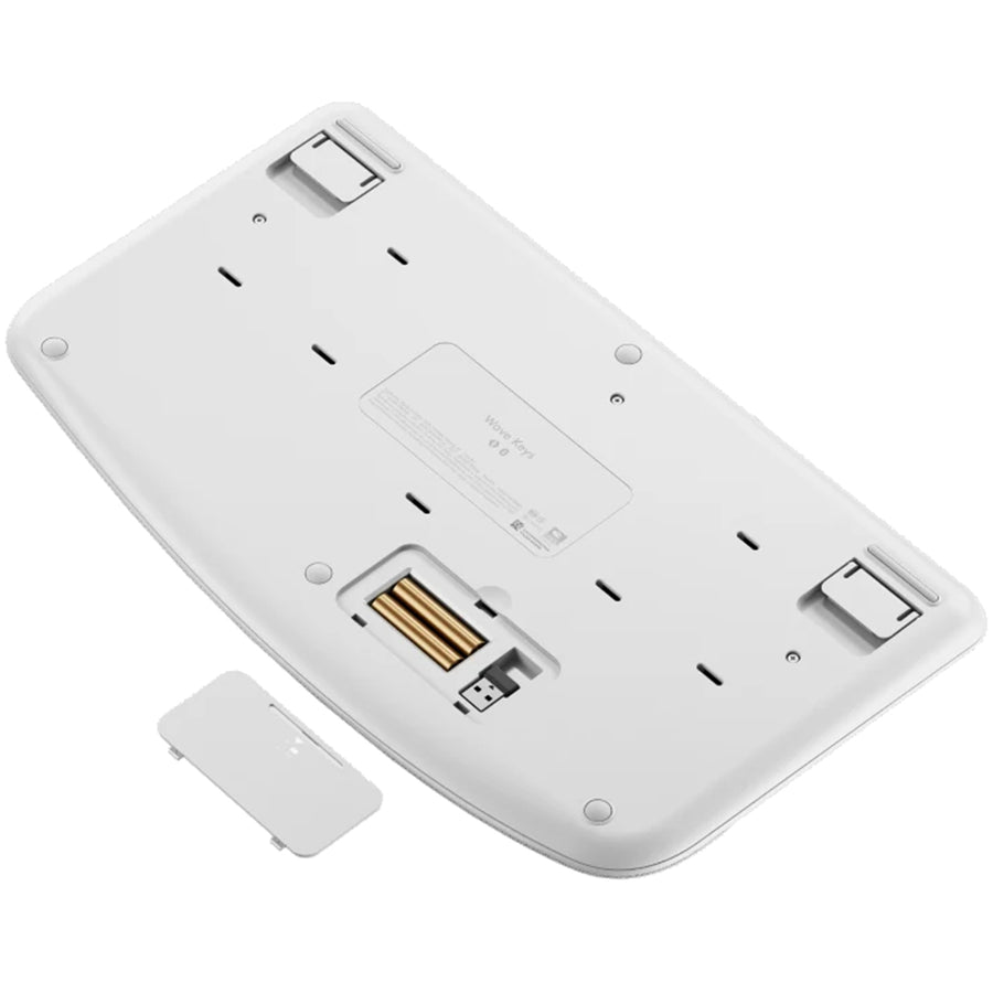 Logitech 920-012282 - Wave Keys Ergo Keyboard - Off White