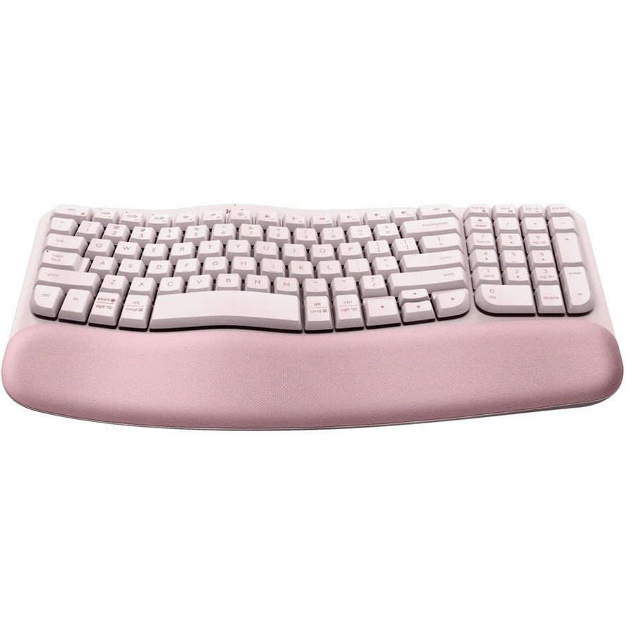 Logitech 920-012514 - Wave Keys Kabellose ergonomische Tastatur Rose