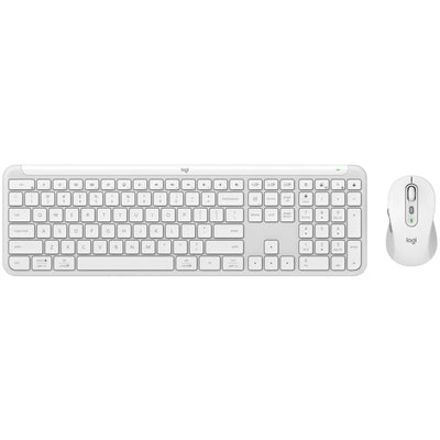 Logitech MK950 Signature Slim kabellose Desktop-Tastatur-Maus-Kombination – Off-White
