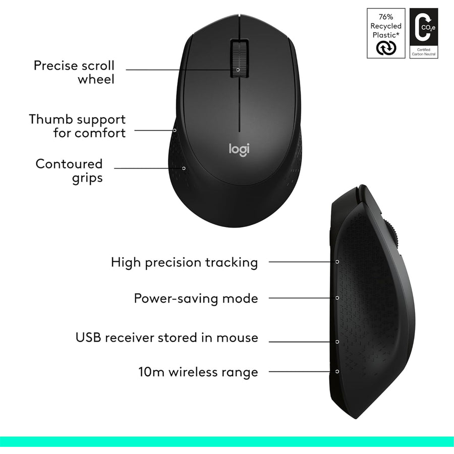 Logitech 920-012926 - WIRELESS COMBO MK345 - BLACK