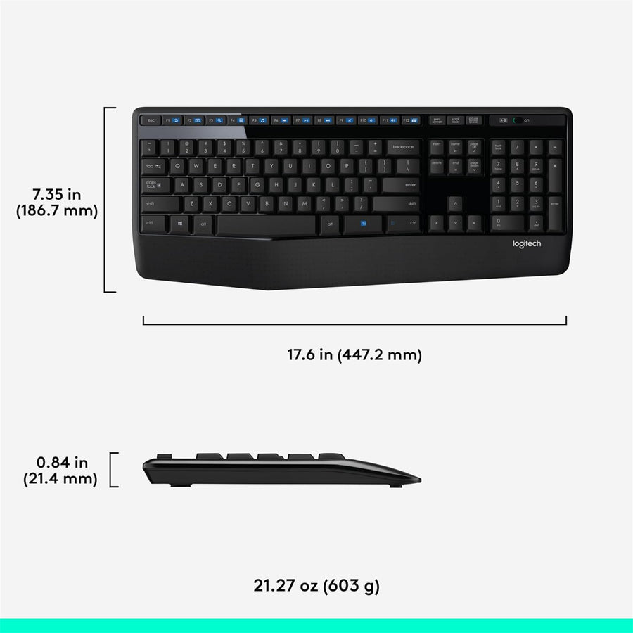 Logitech 920-012926 - WIRELESS COMBO MK345 - BLACK
