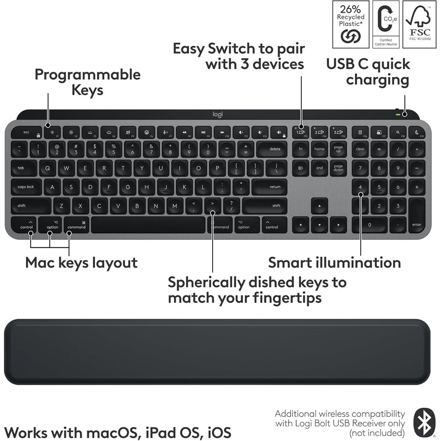 Astro 920-012839 - MX Keys S for Mac Performance Combo Grey