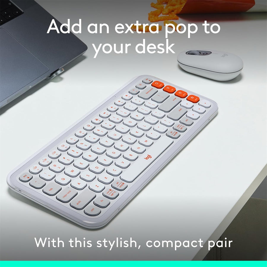 920-013122 - Logitech POP ICON Combo - OFF WHITE