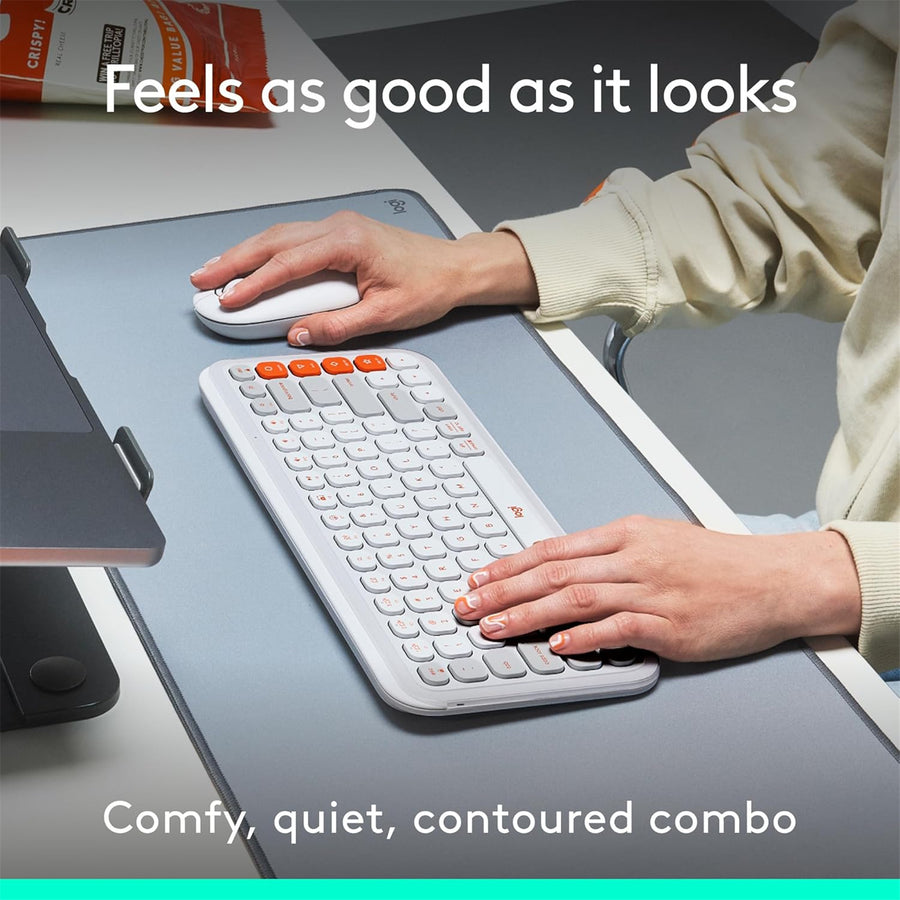 920-013122 - Logitech POP ICON Combo - OFF WHITE