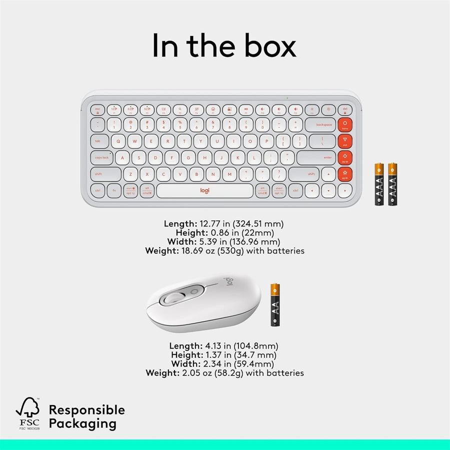 920-013122 - Logitech POP ICON Combo - OFF WHITE