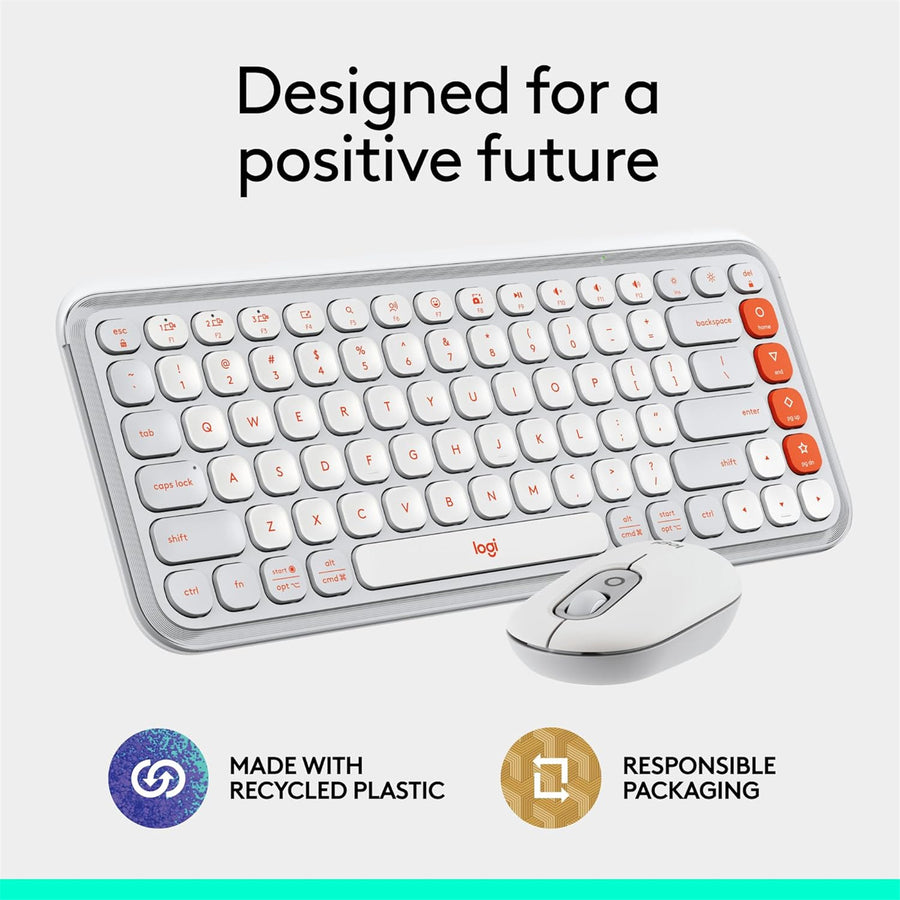 920-013122 - Logitech POP ICON Combo - OFF WHITE