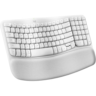 Logitech Wave Keys Wireless Ergonomic Keyboard For Mac - Off White