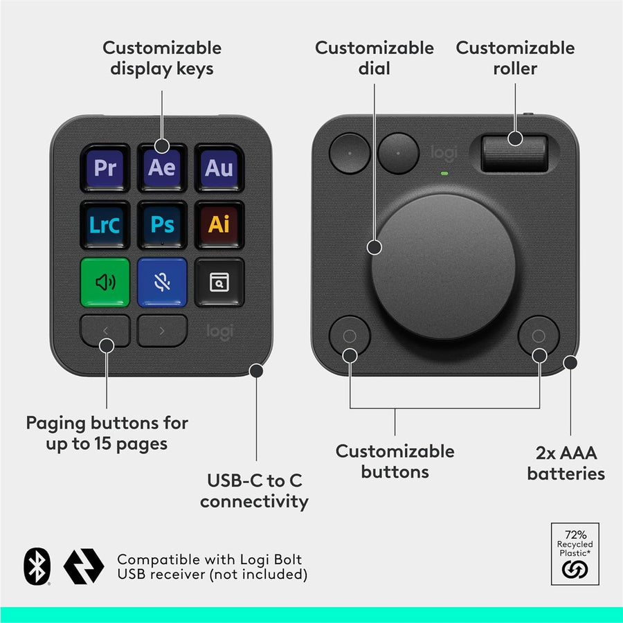 920-012660 - Logitech MX Creative Console - Graphite