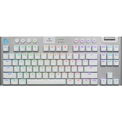 Logitech G915 X TKL LIGHTSYNC Kabellose Mechanische RGB-Gaming-Tastatur - Weiß