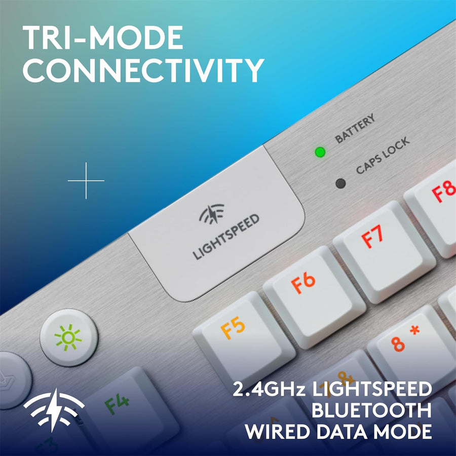 Logitech G915 X TKL LIGHTSYNC Wireless RGB Mechanical Gaming Keyboard - White