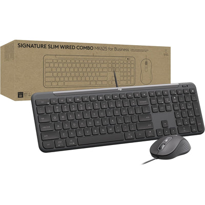 920-013351 - Logitech MK620 Signature Slim USB-C Wired Combo for Business