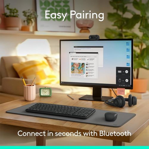 Logitech MK250 Bluetooth Desktop Keyboard & Mouse Combo - Graphite